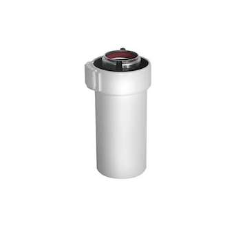 Conduit Rolux Gaz D60/100mm alu/PVC long.250mm|Ubbink-UBB227350