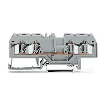 Borne de passage 4C / 4 mm² / CFMC / Orange|Wago contact-WAG281-653