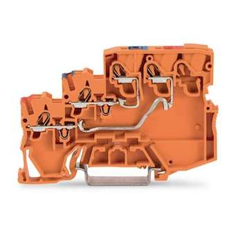 Borne d'alimentation pour capteurs 3 conducteurs 2,5 (4)mm²|Wago contact-WAG2000-5352
