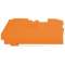 Plaque d'extrémité et intermédiaire épaisseur 1 mm, orange|Wago contact-WAG2106-1292