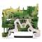 X-COM'S: Borne de protection 1C / 1 broche / 2,5 (4) mm² / Vert-Jaune|Wago contact-WAG2022-1207