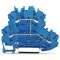 TOPJOB'S Borne 2 étages pontés 2,5 (4) mm² / Bleu|Wago contact-WAG2002-2209
