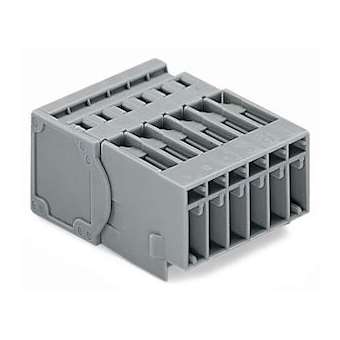 Connecteur mâle avec Cage Clamp/ Gris / 10 pôles|Wago contact-WAG769-610