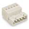 Connecteur mâle détrompé / 2 pôles / Pas 5 mm / Gris clair|Wago contact-WAG721-602