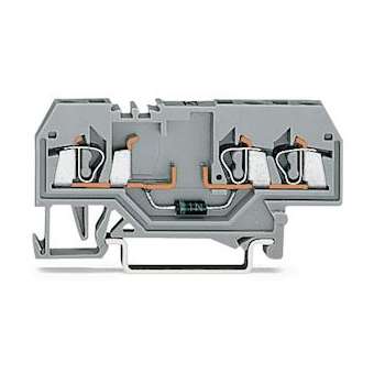 Borne à diodes 3C avec diode 1 N 4007 / Circuit I|Wago contact-WAG280-673-281-410