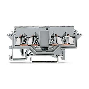 Borne 4C à diode / 2,5 mm² / Gris|Wago contact-WAG280-623-281-411