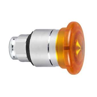 Harmony XB4 - tête bouton coup de poing lumineux DEL - D40 - orange|Schneider Electric-SCHZB4BW453