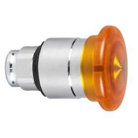 Harmony XB4 - tête bouton coup de poing lumineux DEL - D40 - orange|Schneider Electric-SCHZB4BW453