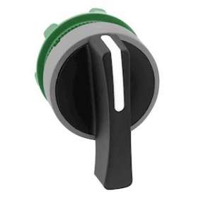 Harmony XB5 - tête bouton tournant à crosse - D22 - col grise - 2 pos fix - noi|Schneider Electric-SCHZB5AJ2C0