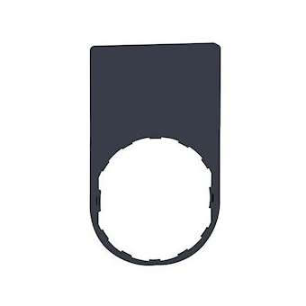 Harmony - étiquette plate - 30x50 - plastique noir - vierge|Schneider Electric-SCHZBYP6101