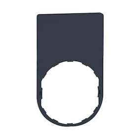 Harmony - étiquette plate - 30x50 - plastique noir - vierge|Schneider Electric-SCHZBYP6101