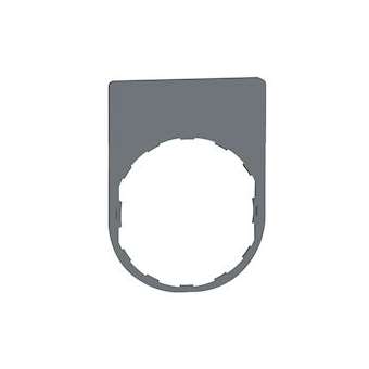 Harmony - étiquette plate - 30x40 - plastique gris - vierge|Schneider Electric-SCHZBYP2101C0