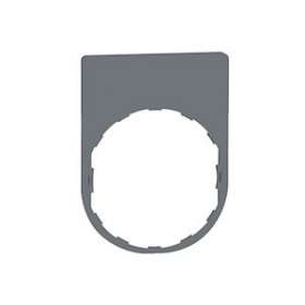 Harmony - étiquette plate - 30x40 - plastique gris - vierge|Schneider Electric-SCHZBYP2101C0