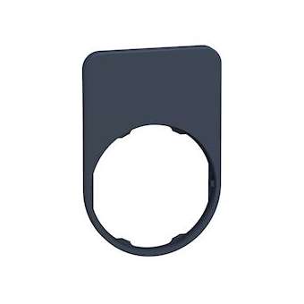 Harmony - étiquette plate 40x60 - flush - plastique noir - vierge|Schneider Electric-SCHZBYFP6101