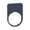 Harmony - étiquette plate 40x60 - flush - plastique noir - vierge