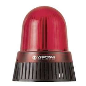 Combiné Feu fixe & Sirène 108dB - Série 430 - 115-230VAC - Rouge Montage à plat|-WRM43010060