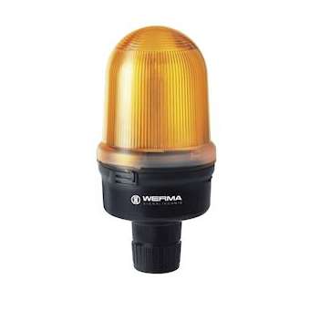 Feu clignotant - Série 827 - 24VAC/DC - Orange - Montage sur tube|-WRM82731075