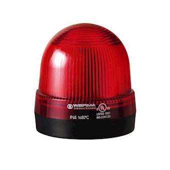 Feu flash xénon - Série 222 - 115VAC - Rouge - Montage à plat|-WRM22210067