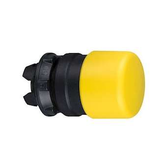 Harmony tête de coup de poing D 30 mm - D22 - jaune|Schneider Electric-SCHZB5AC54