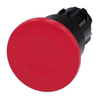 BOUTON-POUS. CP. DE POING, 40MM, ROUGE|Siemens Industries et Infrastructures-SIE3SU1000-1BA20-0AA0