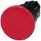 BOUTON-POUS. CP. DE POING, 40MM, ROUGE