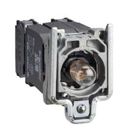 Harmony XB4 - corps bouton poussoir lumineux BA9s - 1O+1F - transfo 110V|Schneider Electric-SCHZB4BW035