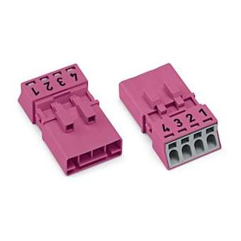 Connecteur 4 pôles, rose|Wago contact-WAG890-294