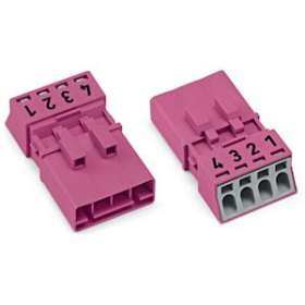 Connecteur 4 pôles, rose|Wago contact-WAG890-294