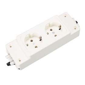nourrice 2 PC Schuko alim trav. GST18i3 Blanc|Wieland-WIE99.612.0028.0