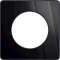 Odace Touch, plaque miroir brillantt fumé avec liseré Anthracite 1 poste