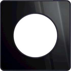 Odace Touch, plaque miroir brillantt fumé avec liseré Anthracite 1 poste|Schneider Electric-SCHS540802K1