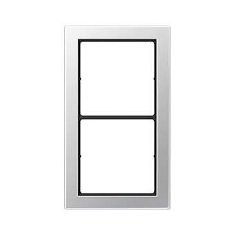 Cadre 2 postes / LS FLAT DESIGN Aluminium|Jung france-IUNFDAL2982