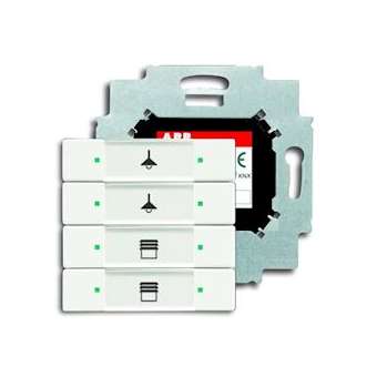 Poussoir 4 Touches Bcu Intégrée Blanc Mat|ABB-ABB587285