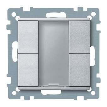 KNX M-Plan - commande multifonction - 4 BP - aluminium|Schneider Electric-SCHMTN627660