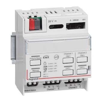 Contrôleur modulaire BUS/KNX pour variation toutes charges -2 sorties -4 modules|Legrand-LEG002654