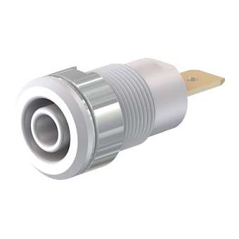 Douille 4 mm de sécurité blanc|Staubli-TTT23306029