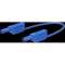 Cordon de mesure de sécurité 4 mm 100 cm bleu