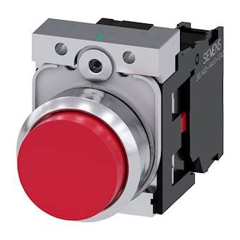 BOUTON-POUSSOIR, ROUGE|Siemens Industries et Infrastructures-SIE3SU1150-0BB20-1CA0
