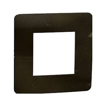 Unica Studio Métal - plaque de finition - Bronze liseré Anthracite - 1 poste|Schneider Electric-SCHNU280252
