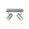 NOBLO, applique et plafonnier intérieur, double, argent, LED, 16W, 2700K, variab|SLV-DC51002975