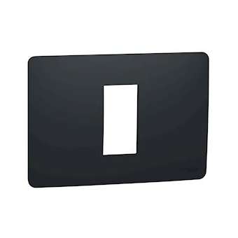 Unica Studio - plaque de finition - Anthracite - 1 module|Schneider Electric-SCHNU210154