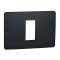 Unica Studio - plaque de finition - Anthracite - 1 module