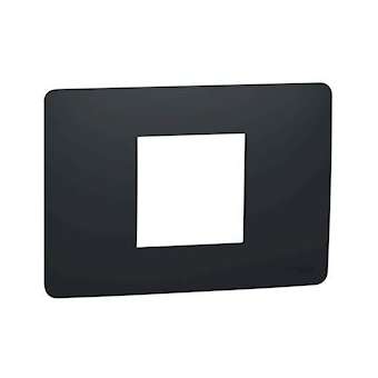 Unica Studio - plaque de finition - Anthracite - 2 modules|Schneider Electric-SCHNU210254