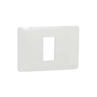 Unica Studio - plaque de finition - Blanc - 1 module|Schneider Electric-SCHNU210118