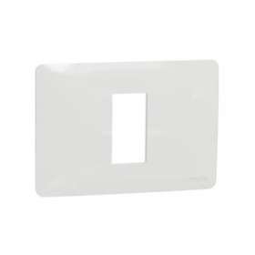Unica Studio - plaque de finition - Blanc - 1 module|Schneider Electric-SCHNU210118