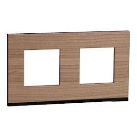 Unica Pure - plaque de finition - Chêne liseré Anthracite - 2 postes|Schneider Electric-SCHNU600484