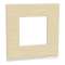 Unica Pure - plaque de finition - Bois nordique liseré Blanc - 1 poste