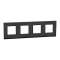 Unica Pure - plaque de finition - Ardoise liseré Anthracite - 4 postes