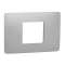 Unica Studio - plaque de finition - Alu - 2 modules