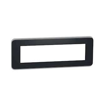 Unica Pro - plaque de finition - Anthracite - 8 modules|Schneider Electric-SCHNU411854